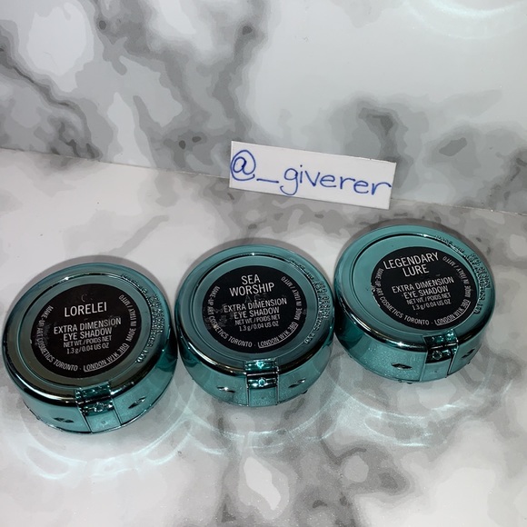 3 x Alluring Aquatic Extra Dimension Eyeshadow Collection MAC - Picture 5 of 17